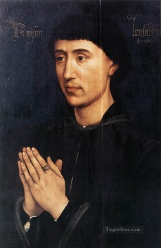 Díptico retrato del ala derecha Laurent Froimont Rogier van der Weyden Pinturas al óleo